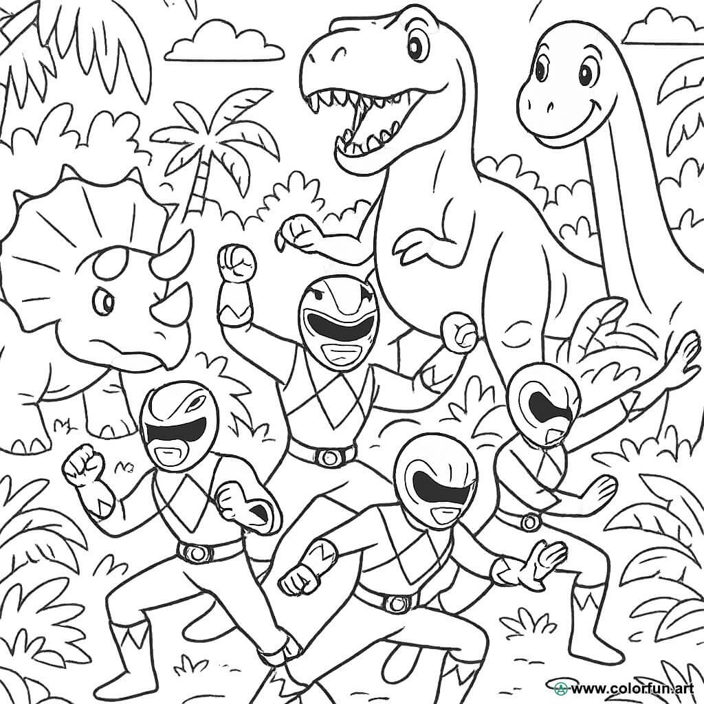 moldes power rangers dino charge para pintar