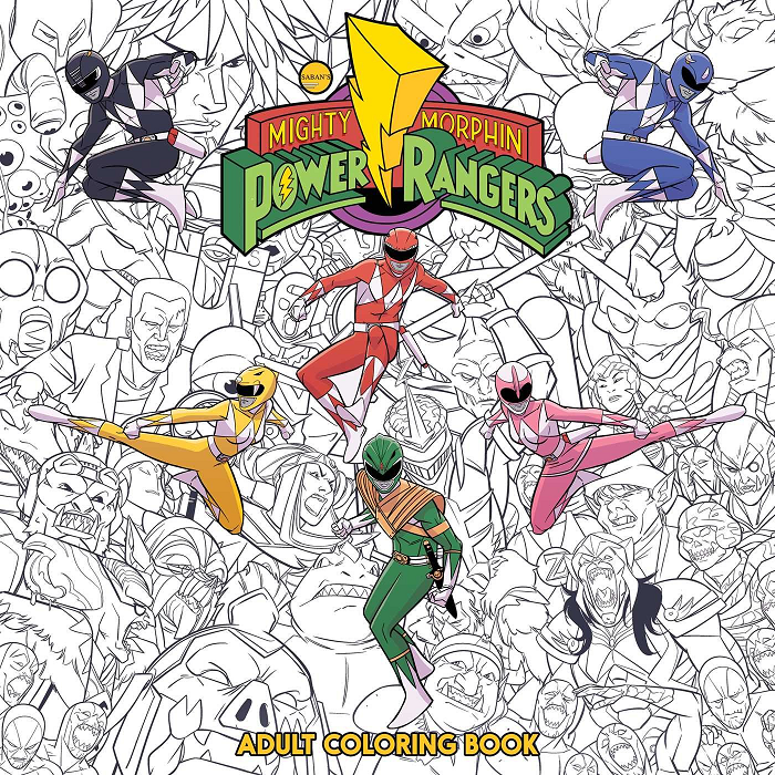 livro de colorir power rangers dino charge