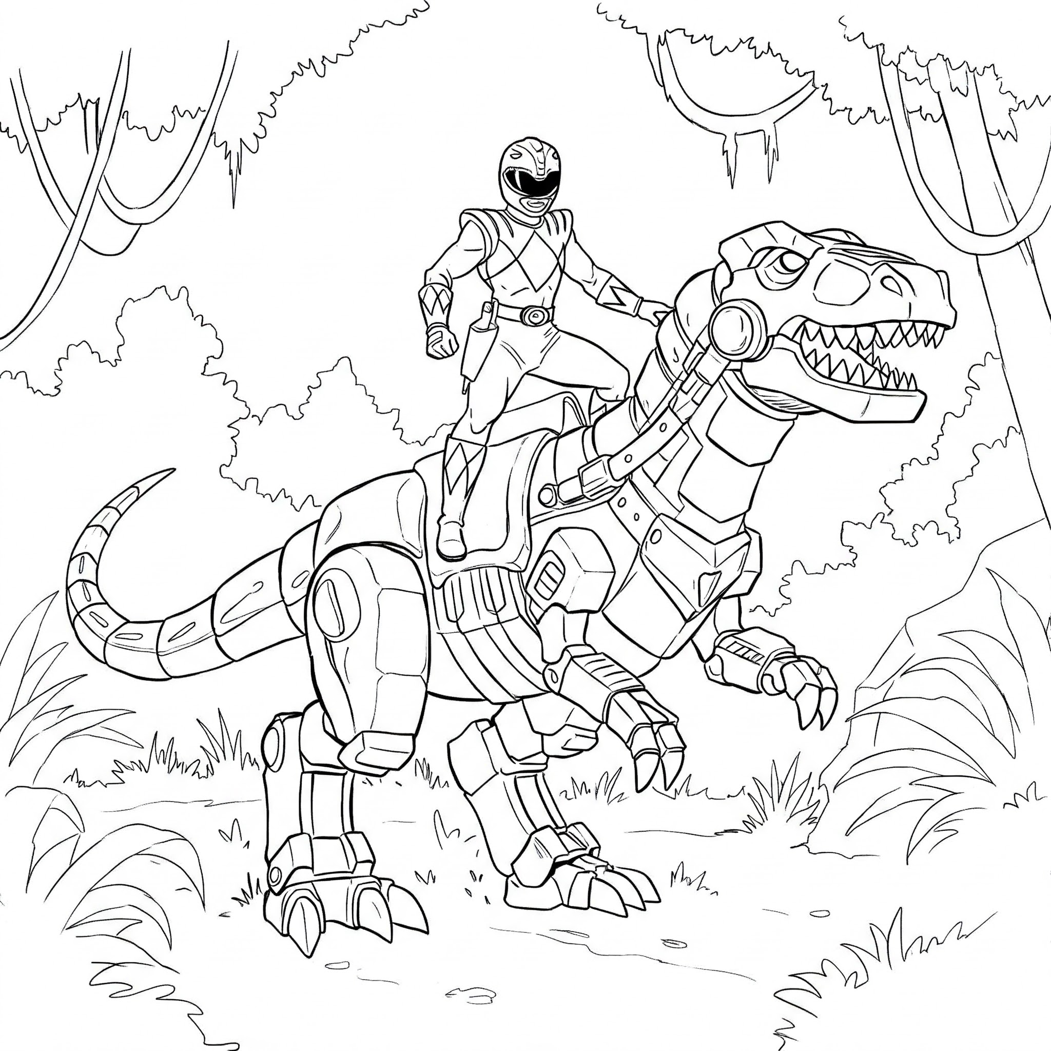 moldes power rangers dino charge para pintar