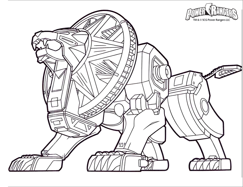 colorir personagens power rangers dino charge
