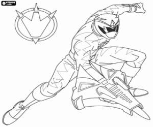 livro de colorir power rangers dino charge