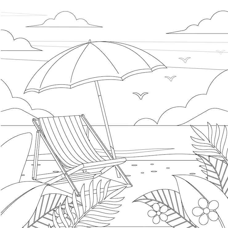 desenho de barco para colorir