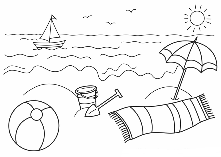 desenho de verão para colorir