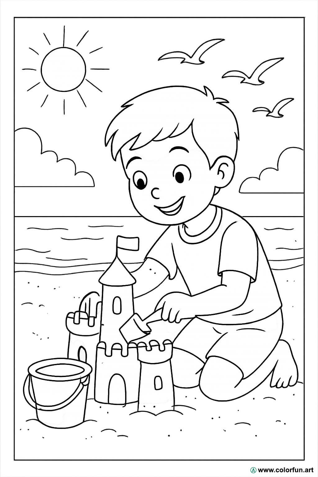 desenho de conchas para colorir