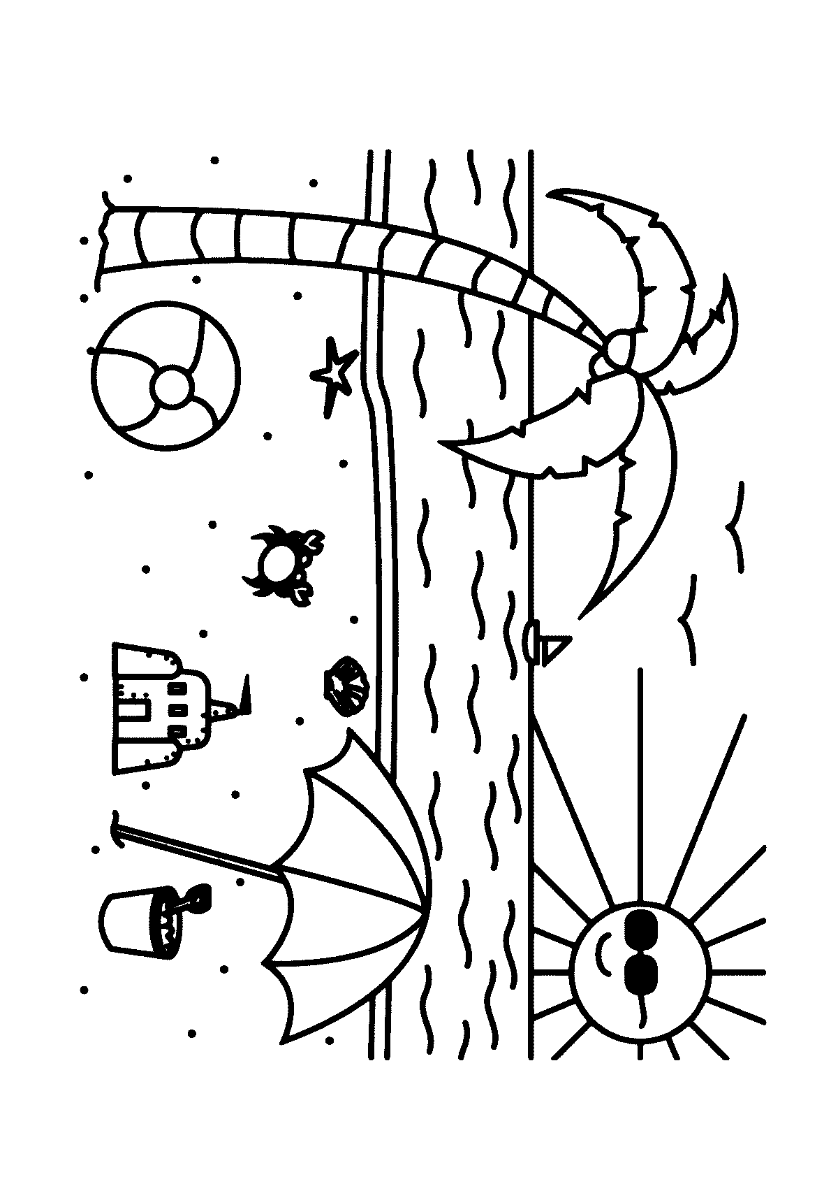 desenho de verão para colorir
