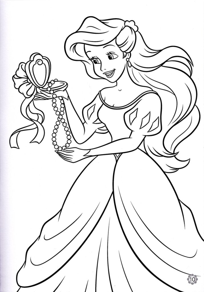 desenho princesa para pintar