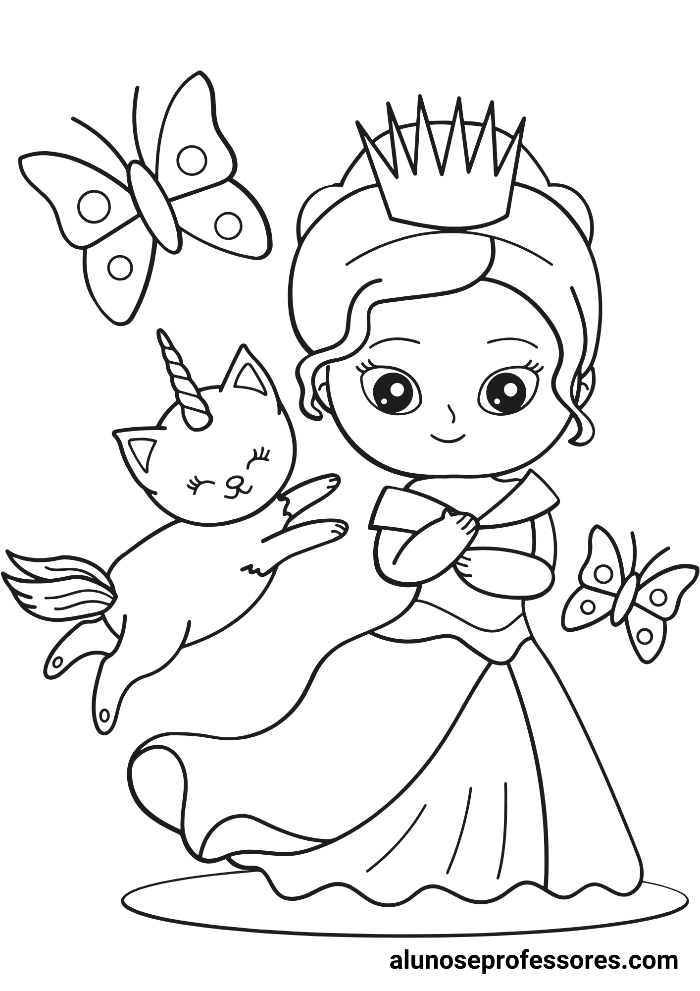 princesas para colorir online