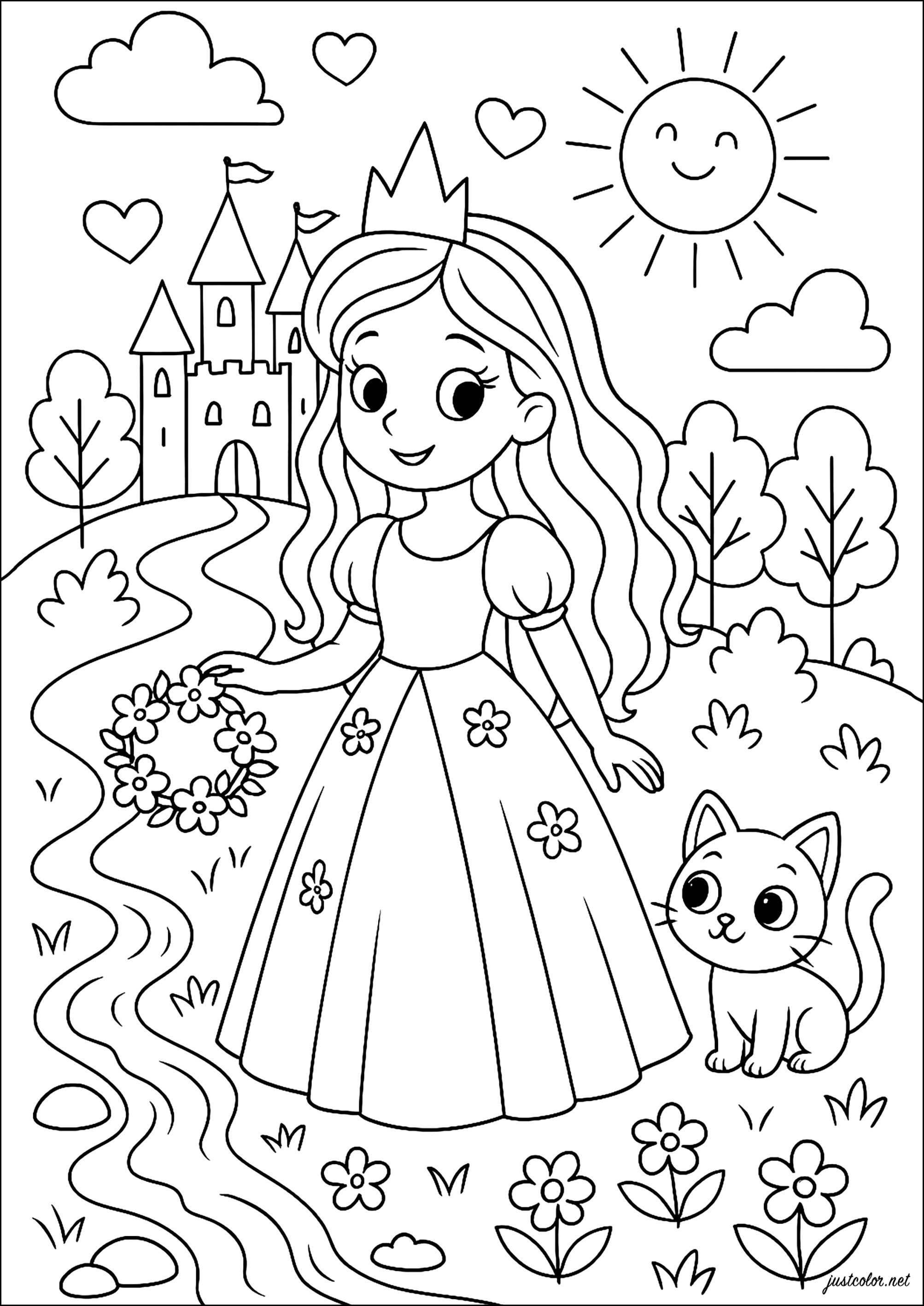 desenhos de contos de fadas para colorir