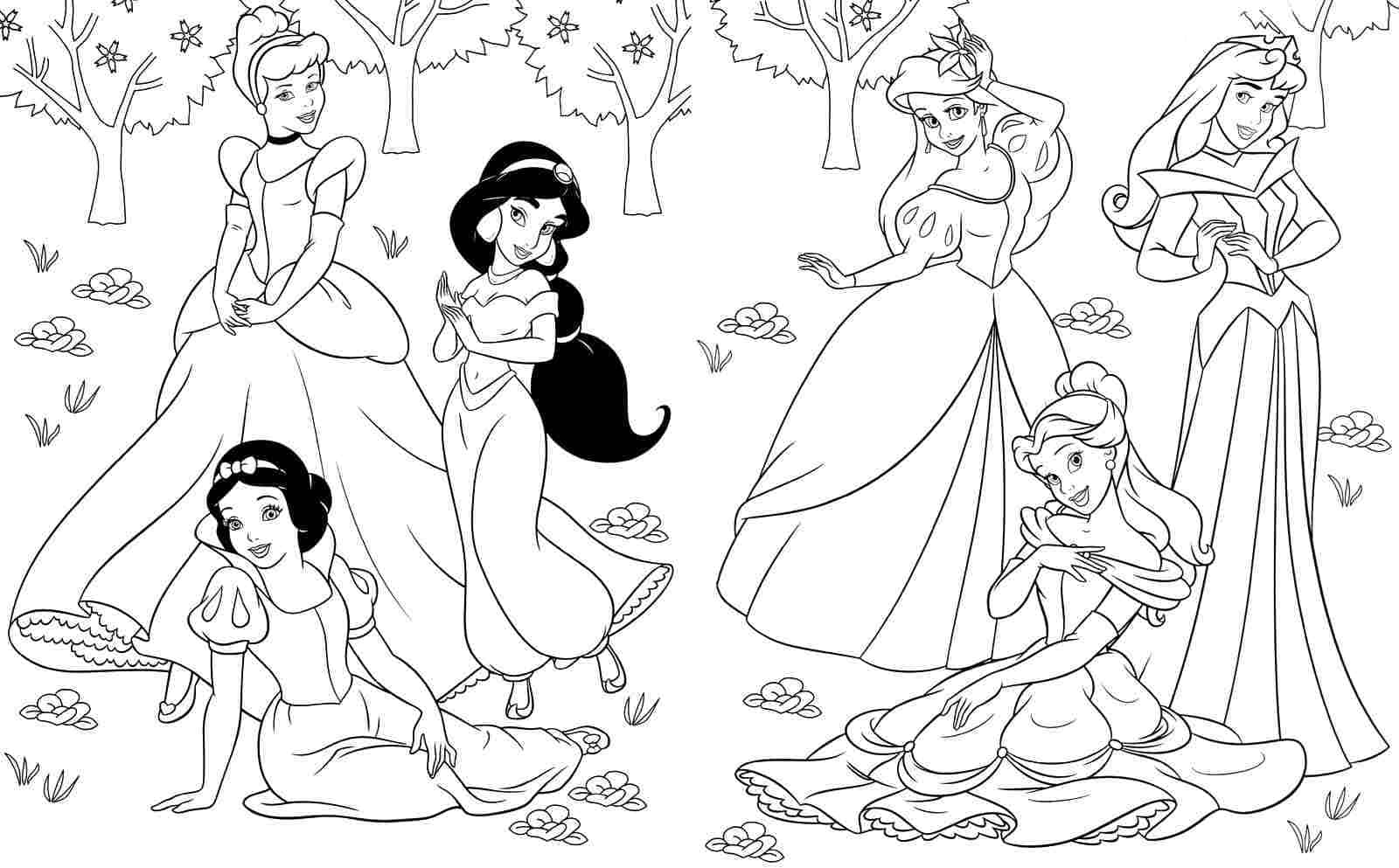 desenhos de vestidos de princesa para colorir