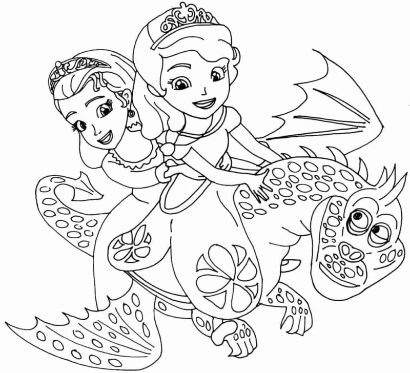 princesa sofia para colorir pdf