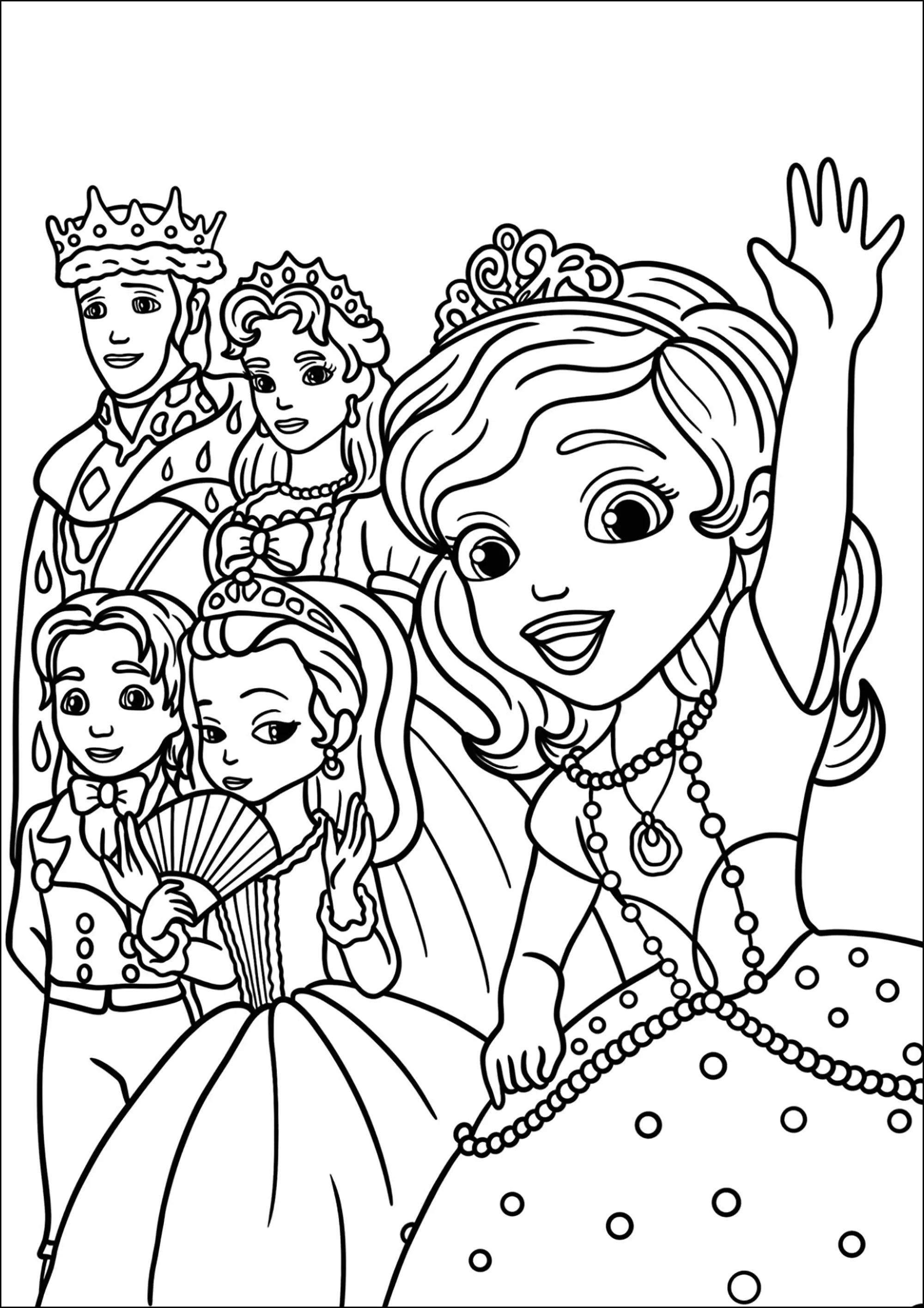 livrinho de colorir princesa sofia