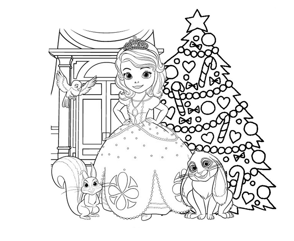 desenhos da sofia e seus amigos para colorir