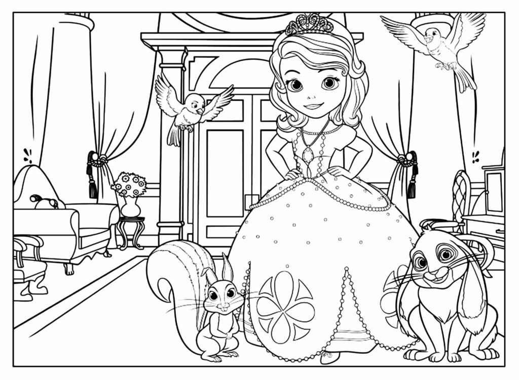 desenhos da Princesinha Sofia para imprimir