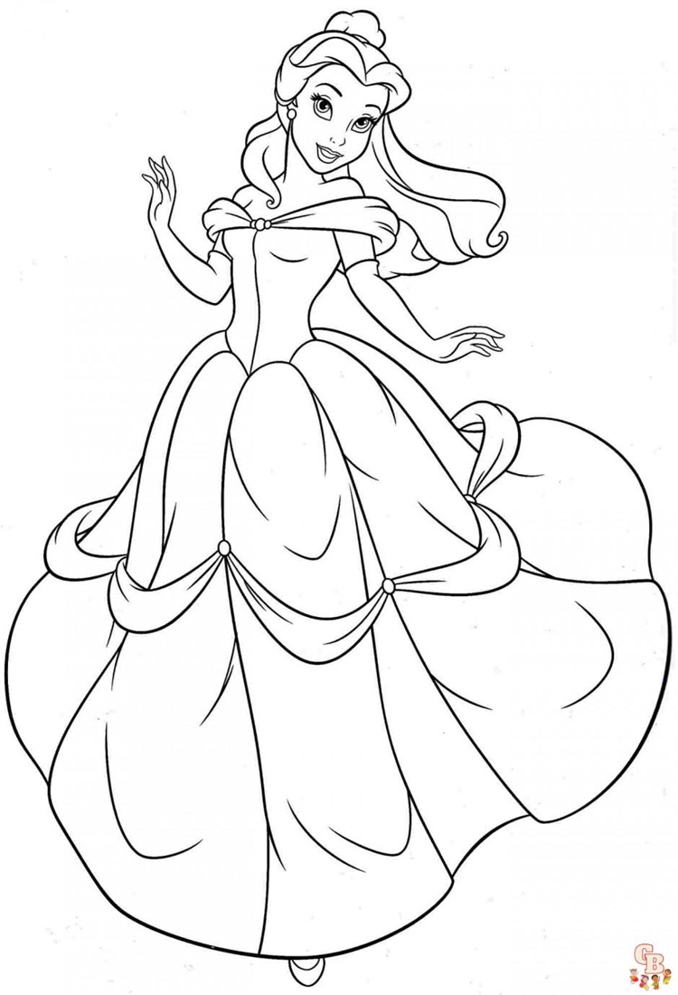 desenhos princesas disney para imprimir e colorir