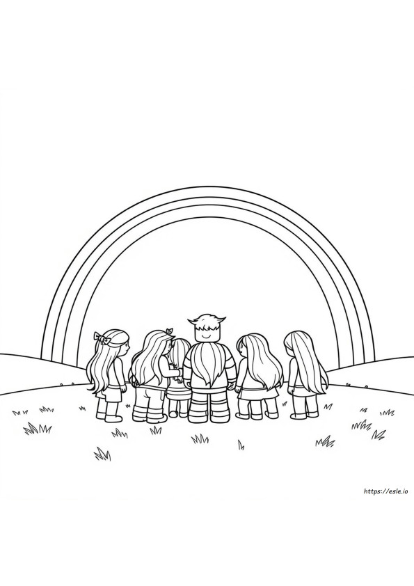 desenho para colorir rainbow friends yellow