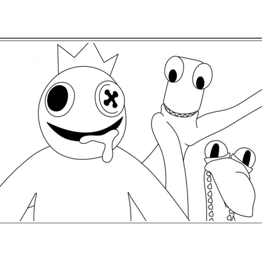 como pintar rainbow friends