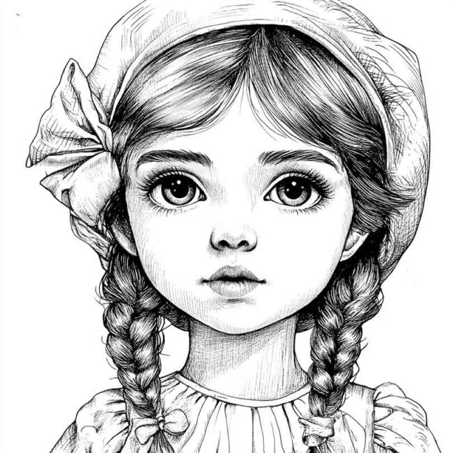 desenho para colorir realista