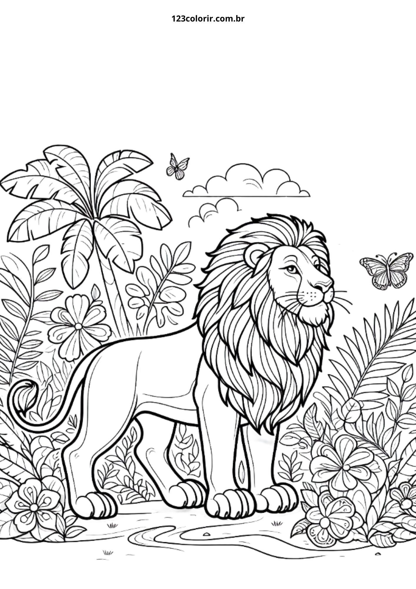 desenho para colorir realista