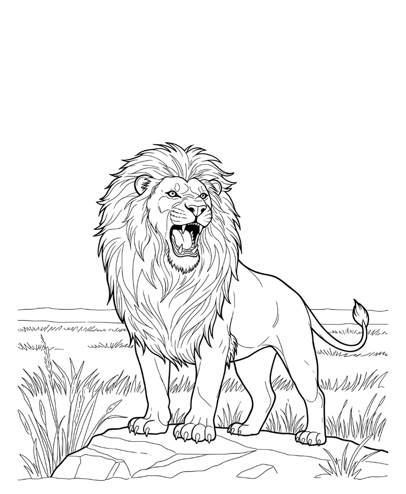 desenho para colorir realista