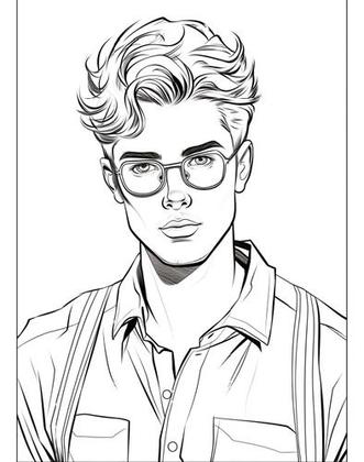 desenho para colorir realista