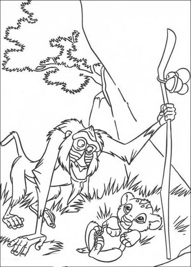 rafiki para colorir
