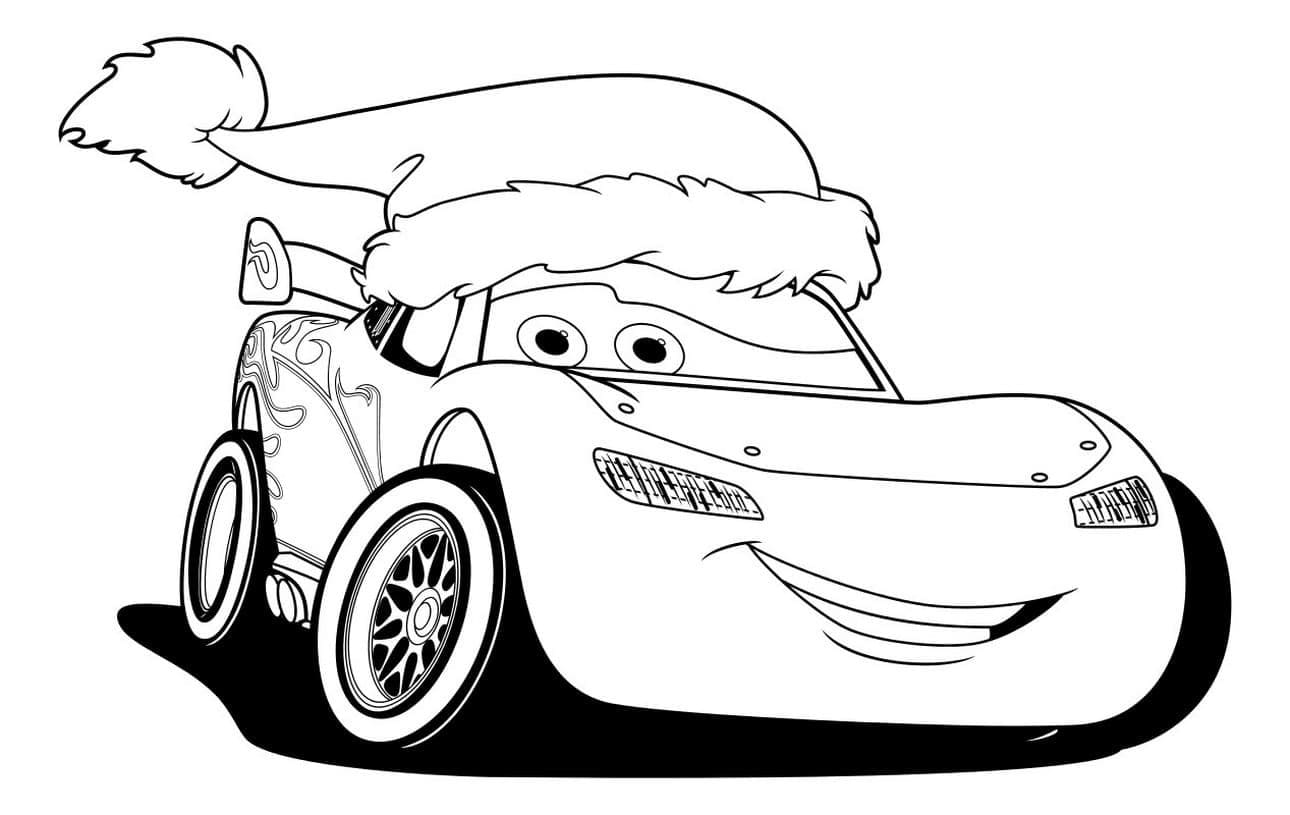 desenho do Relâmpago McQueen com Cruz Ramirez