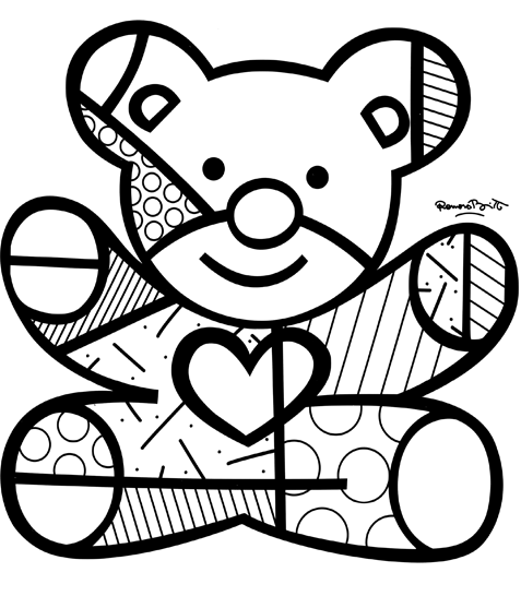 Romero Britto para colorir animais