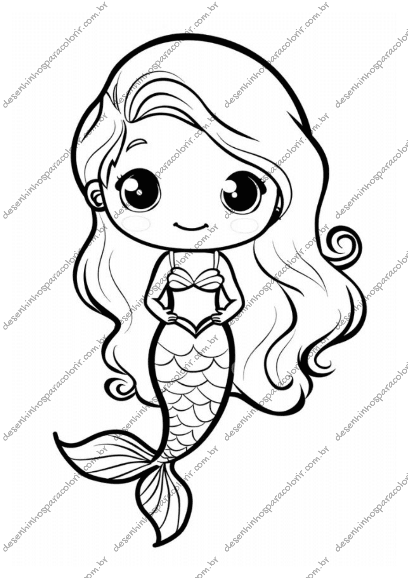 desenhos de sereias com amigos