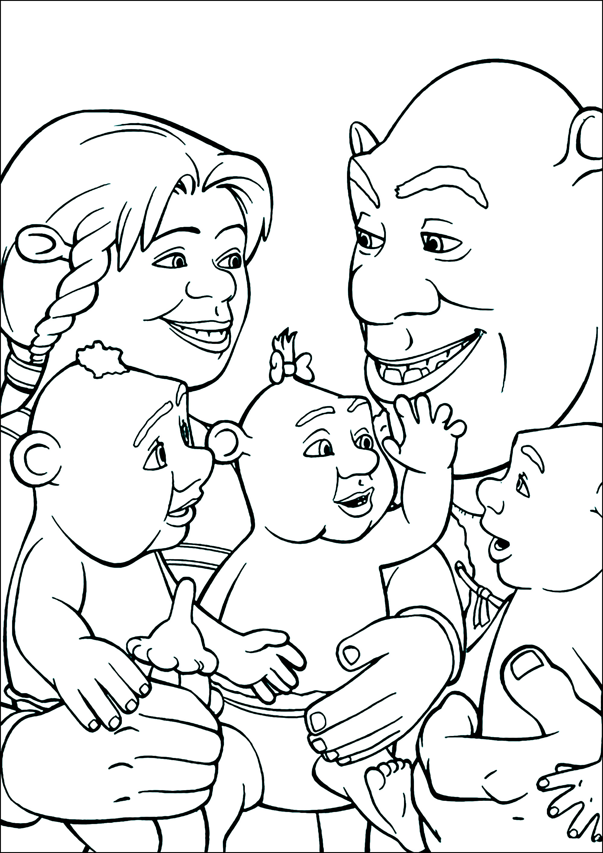 fiona para colorir