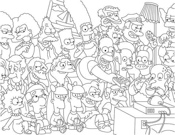 desenho da Maggie para colorir