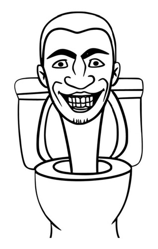 desenho skibidi toilet para imprimir