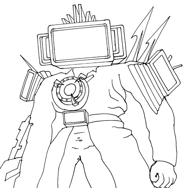 personagens skibidi toilet para colorir