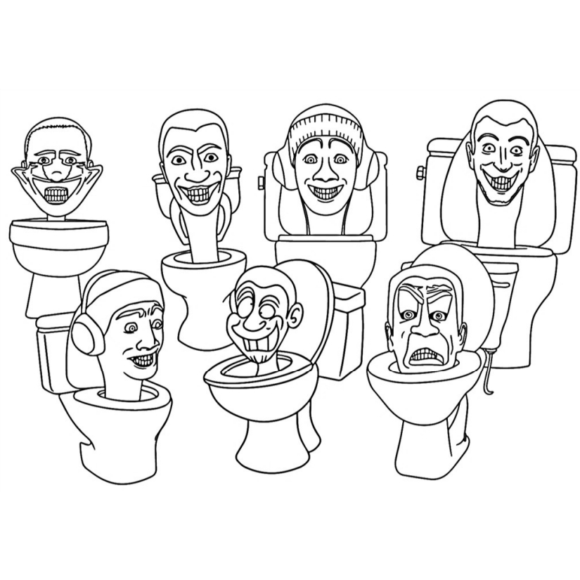 desenhos de banheiros para colorir