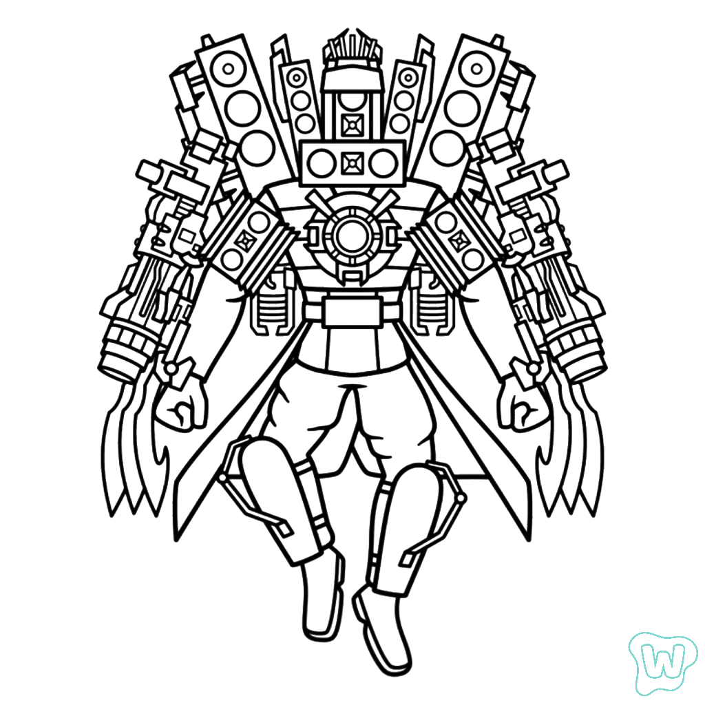 desenho skibidi toilet para imprimir