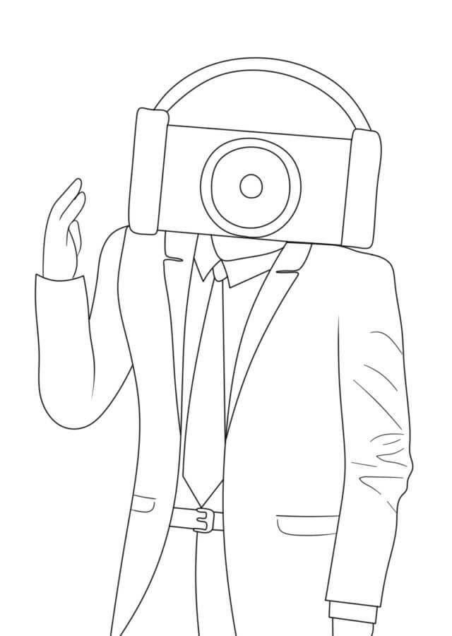 desenhos cameraman para colorir