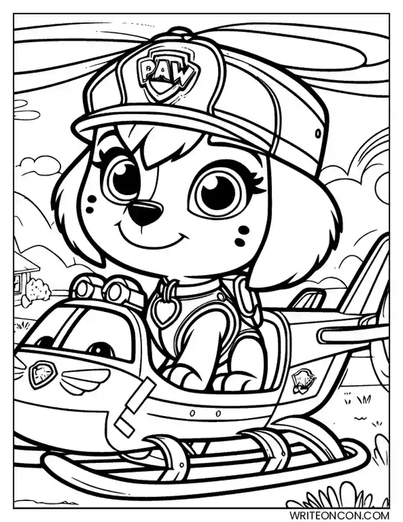 desenho da Skye para imprimir