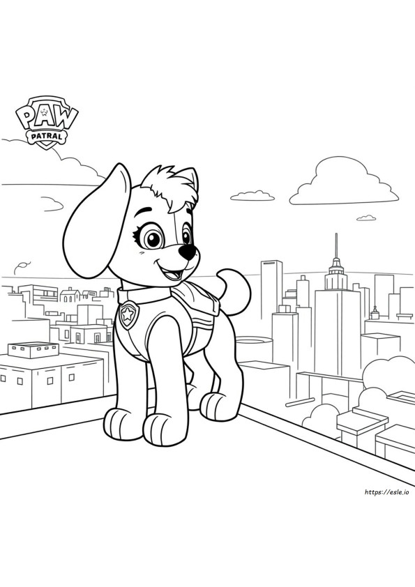 Skye Patrulha Canina para pintar