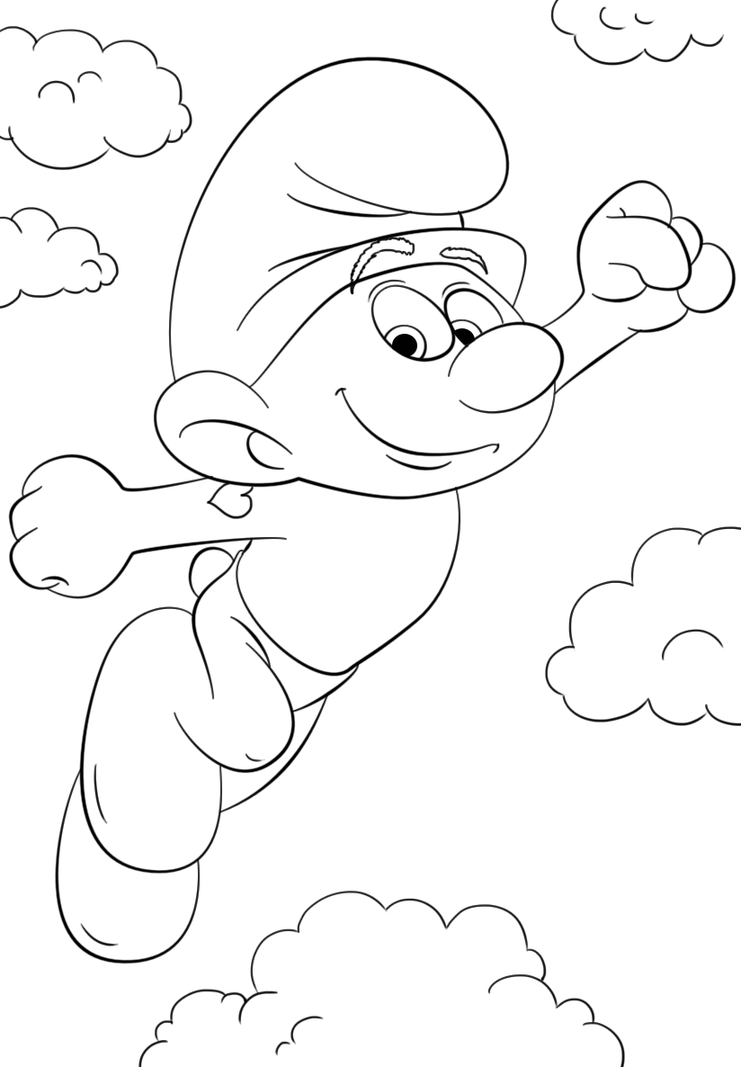 moldes de smurfs para pintura