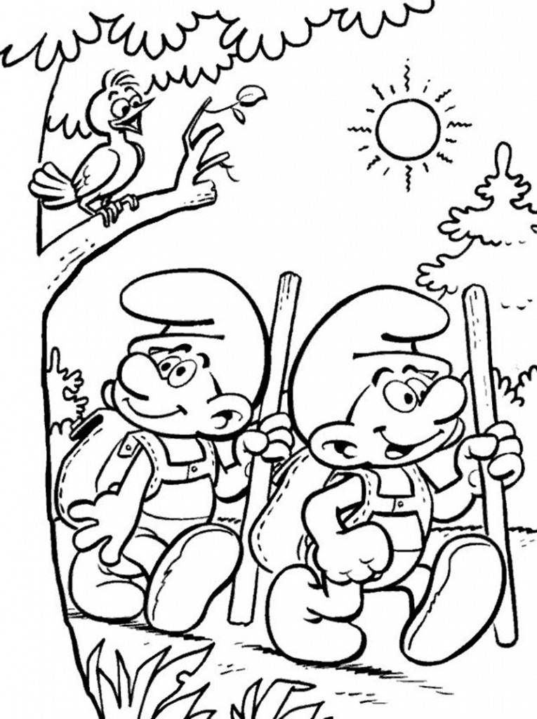desenhos dos smurfs para imprimir