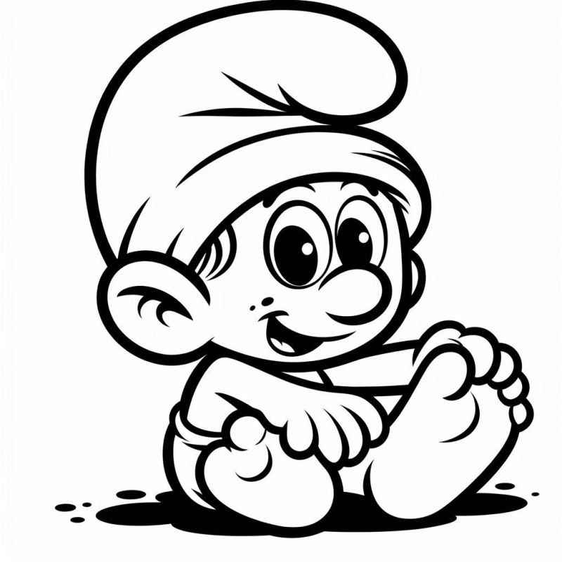 smurfs para colorir online