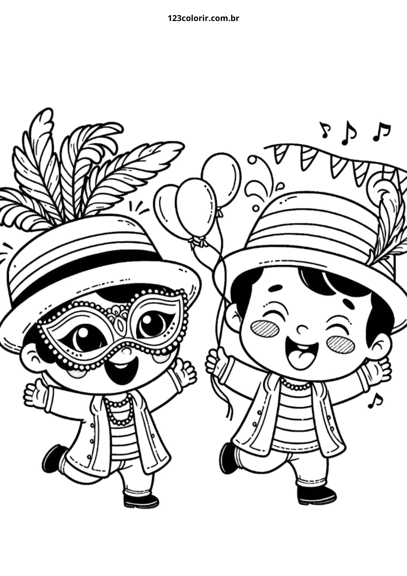 atividade carnaval para crianças