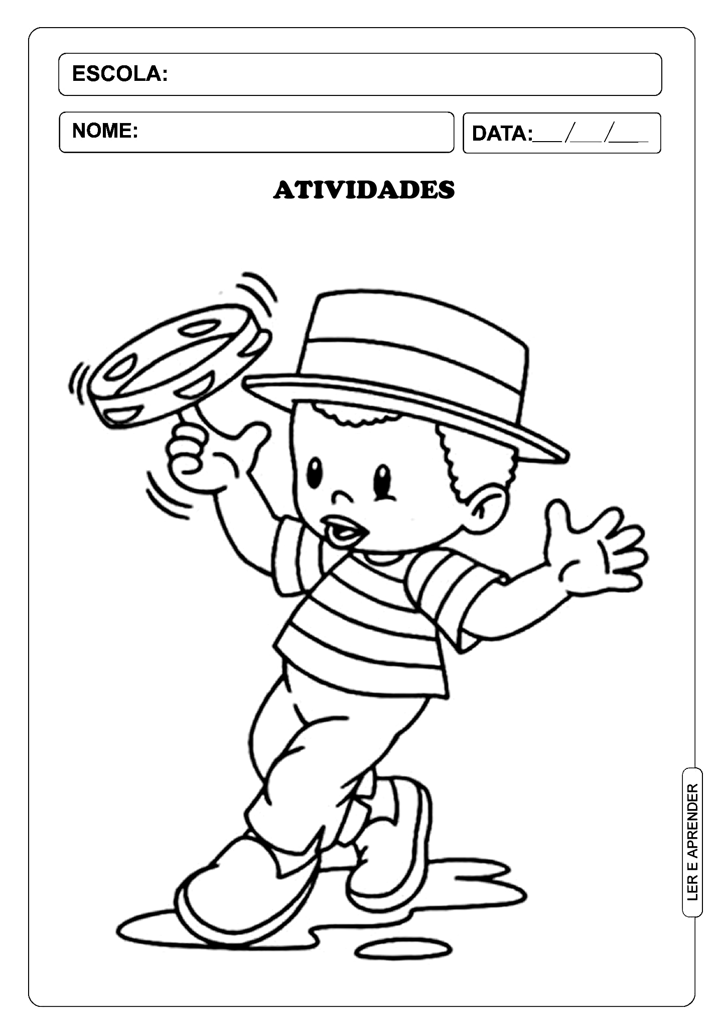 desenhos de fantasias de carnaval para colorir