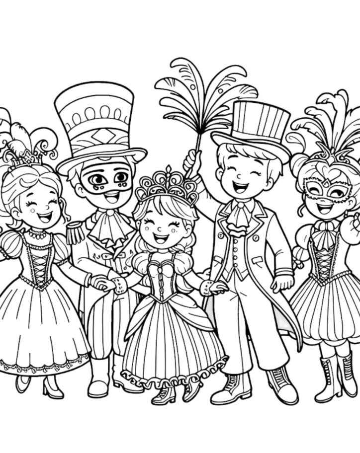 desenhos de carnaval para imprimir