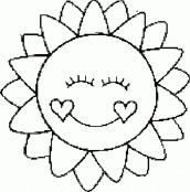 desenho de sol geométrico