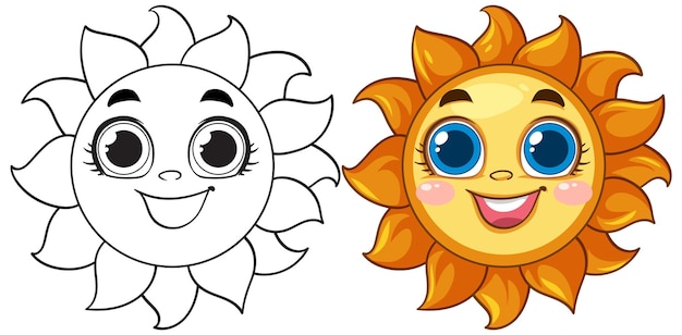 desenho de pôr do sol para colorir