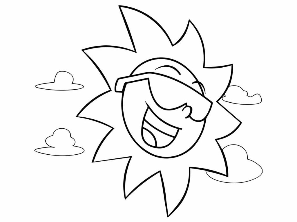 atividade de colorir sol