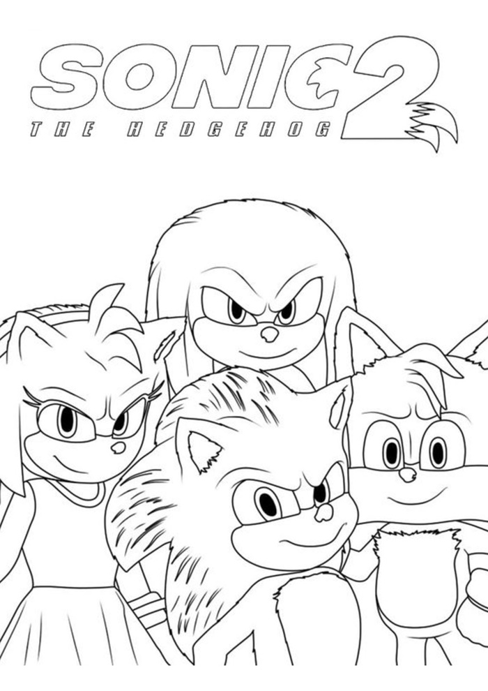 desenho do sonic para imprimir