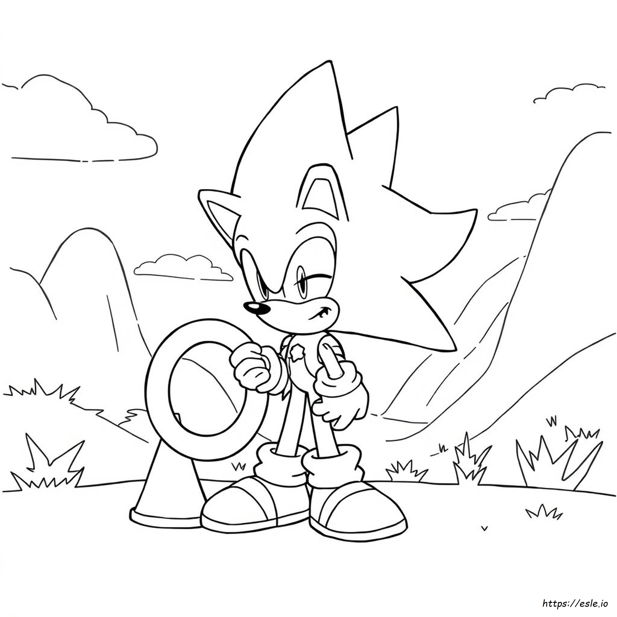 sonic the hedgehog coloring pages