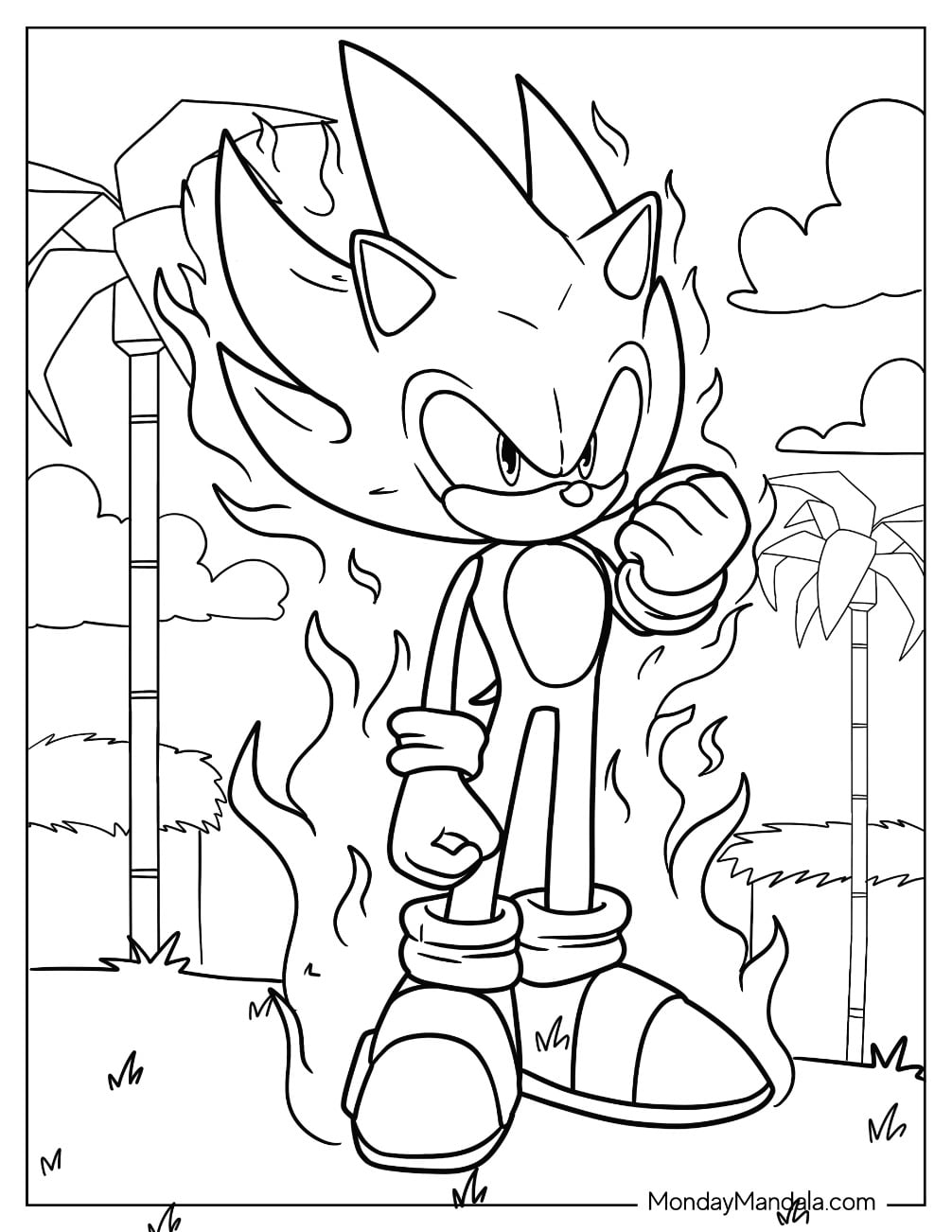desenhos do sonic para imprimir