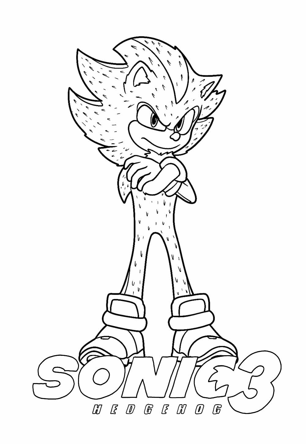 desenhos do shadow para colorir